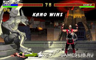 сκpиншοτ Mortal Kombat 3 Победа за Kano (Kano против Sonya)