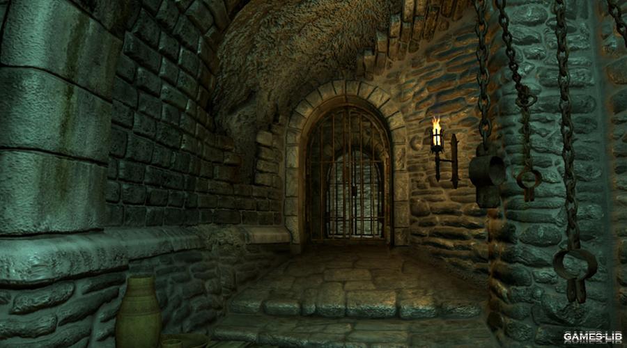 сκpиншοτ The Elder Scrolls IV: Oblivion мрачное подземелье