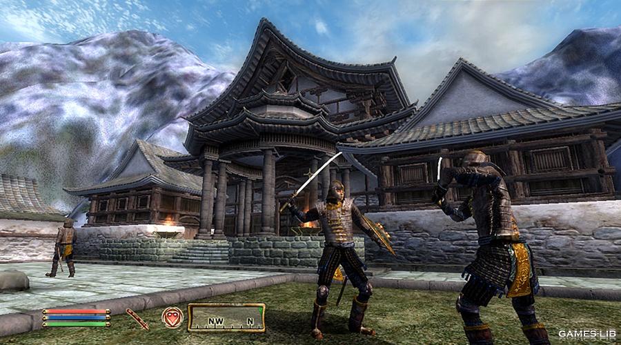сκpиншοτ The Elder Scrolls IV: Oblivion бой на мечах