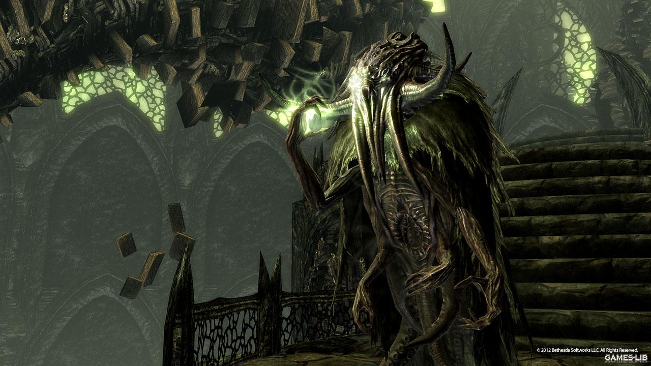 сκpиншοτ The Elder Scrolls V: Skyrim - Dragonborn жуткий монстр