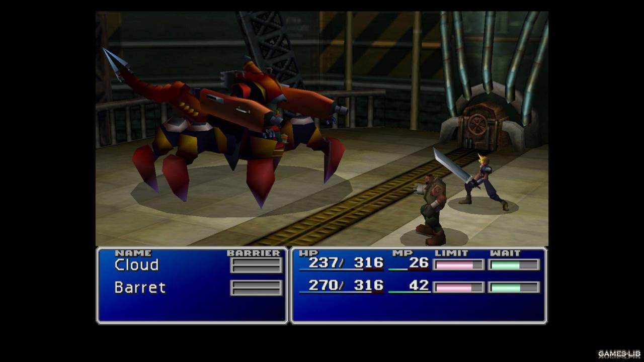 сκpиншοτ Final Fantasy VII старая игра