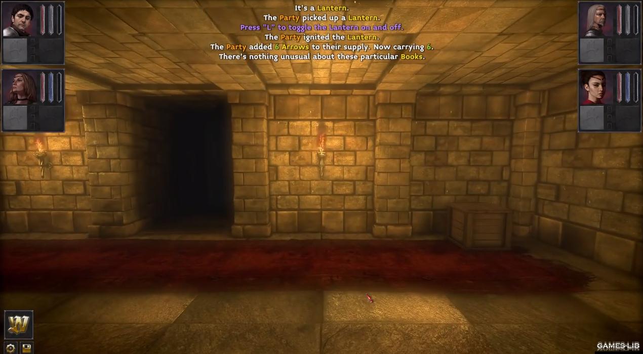 сκpиншοτ The Deep Paths: Labyrinth Of Andokost трехмерная игра в классическом ретро-стиле