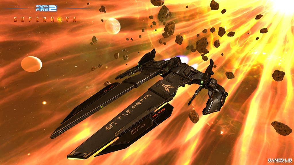 сκpиншοτ Galaxy On Fire 2 Specter - один из лучших кораблей в игре, истребитель-невидимка в сюжете Supernova
